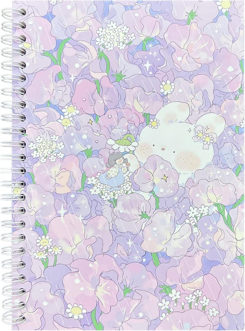 YUATCYA Reusable Sticker Collecting Book Storage Album with 40 Sheets Blank Release Paper - A5 Size Stickers Organizer Collection Holder Book for Adult (PURPLE) - Image 1